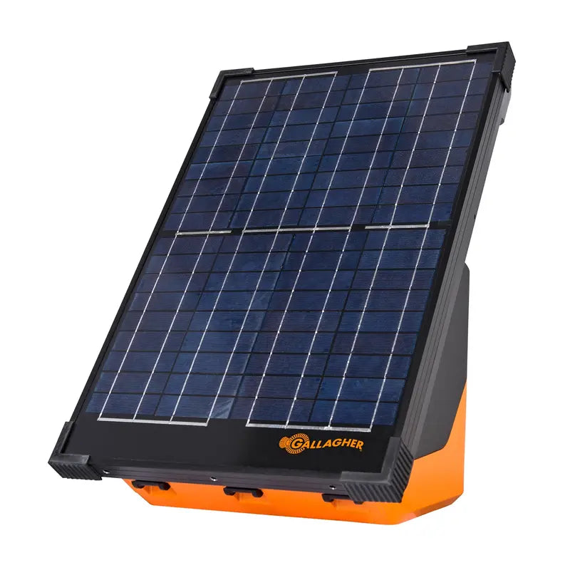 Gallagher S200 Solar Fence Energiser – up to 20 km, 15 Days Autonomy, Removable Batteries